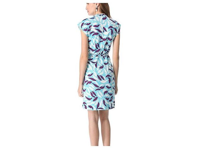 Diane Von Furstenberg Vestido cruzado de seda Mindy de DvF Multicolor - vista 4