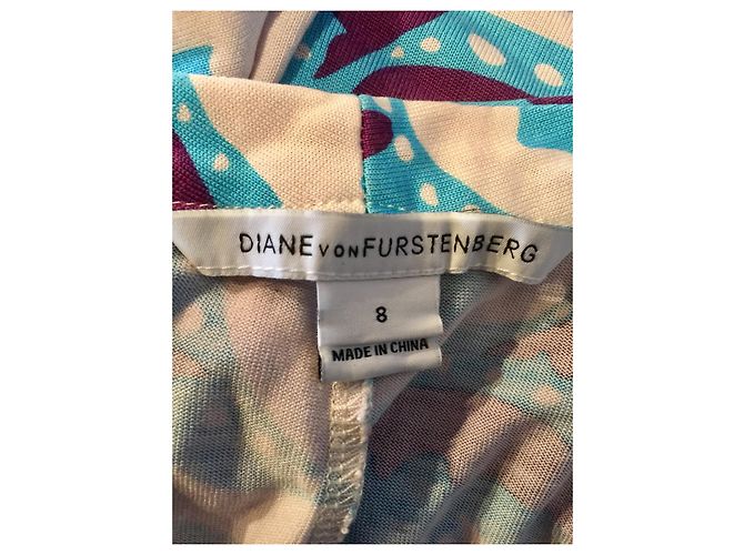 Diane Von Furstenberg Vestido cruzado de seda Mindy de DvF Multicolor - vista 8