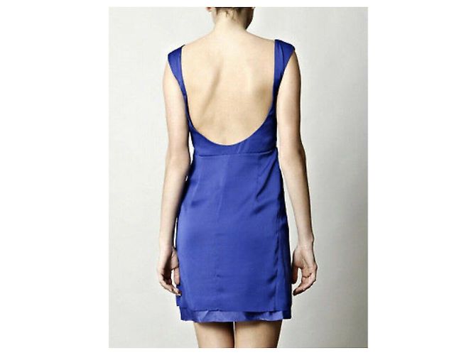 Acne Studios Betty Fluid Kleid Blau - Ansicht 3