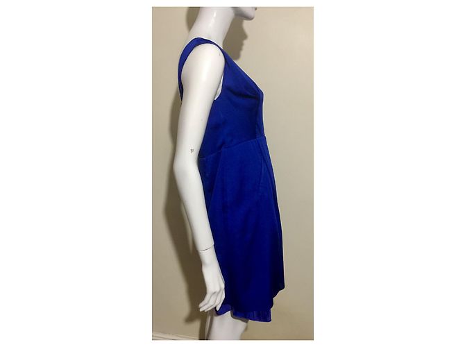Acne Studios Betty Fluid Kleid Blau - Ansicht 4
