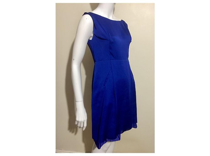 Acne Studios Betty Fluid Kleid Blau - Ansicht 5