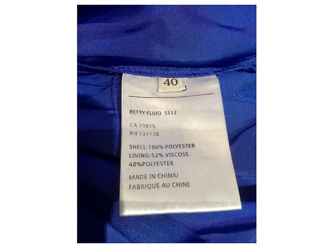 Acne Studios Betty Fluid Kleid Blau - Ansicht 7