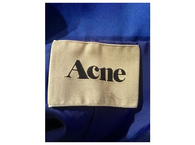 Acne Studios Betty Fluid Kleid Blau - Ansicht 8