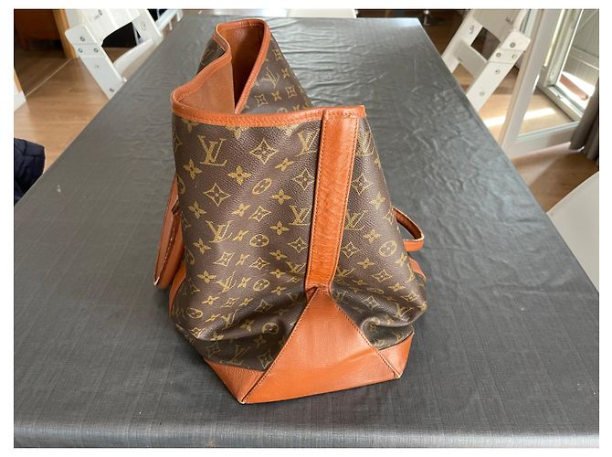 Louis Vuitton Borsa tote con zip XL Monogram Sac Weekend GM Marrone scuro - vista 4