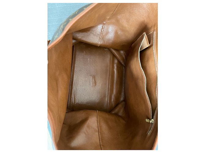 Louis Vuitton Borsa tote con zip XL Monogram Sac Weekend GM Marrone scuro - vista 7