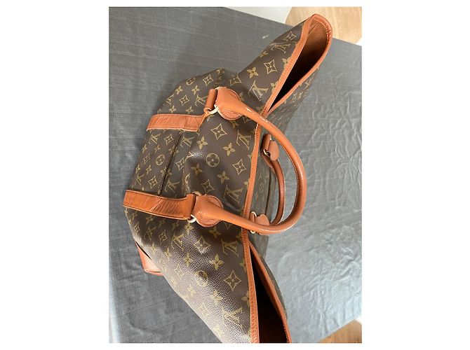 Louis Vuitton Borsa tote con zip XL Monogram Sac Weekend GM Marrone scuro - vista 9