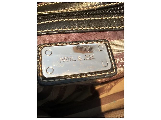 Pochette Paul & Joe in pelle martellata Nero Silver hardware - vista 6