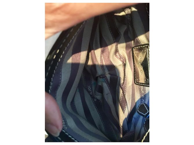 Pochette Paul & Joe in pelle martellata Nero Silver hardware - vista 7