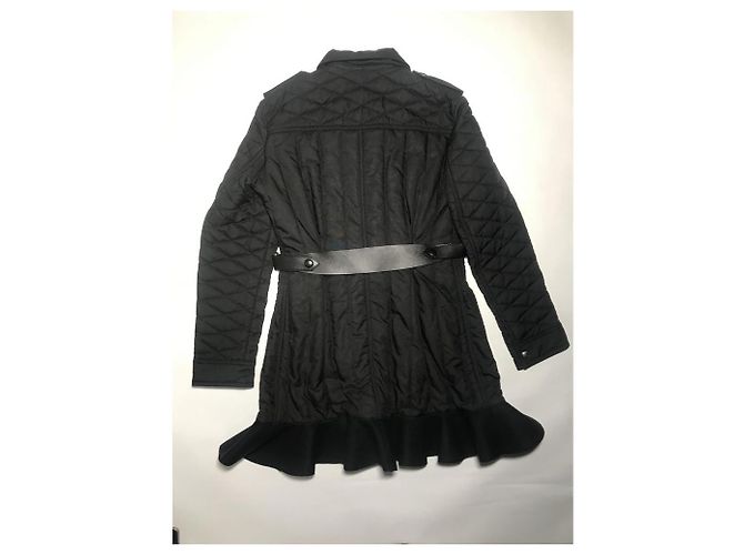 Louis Vuitton Steppmantel mit Rüschen schwarz - Ansicht 8
