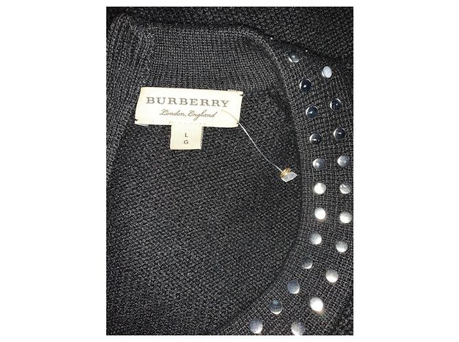Burberry Strickware aus schwarzem Kaschmir Größe L - Ansicht 4