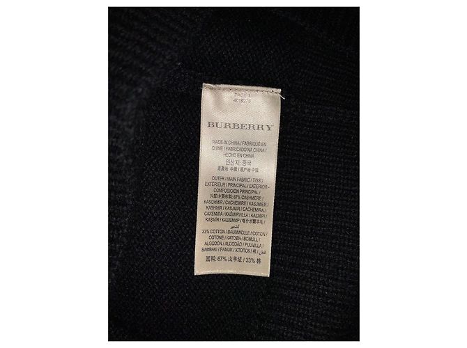 Burberry Strickware aus schwarzem Kaschmir Größe L - Ansicht 5