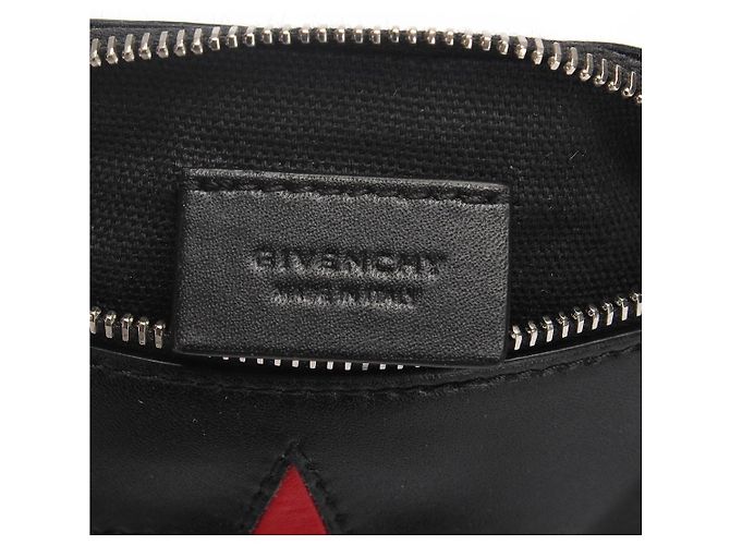 Clutch Givenchy Pandora Star Wristlet en piel de cordero negra - vista 5