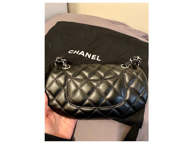 Girl Chanel Uniform 21S Schwarz Silber Hardware - Ansicht 2