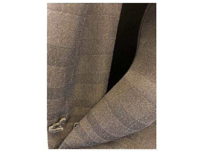 Completo Tailleur Pantalone Redingote Christian Dior Blu Notte Blu navy - vista 6