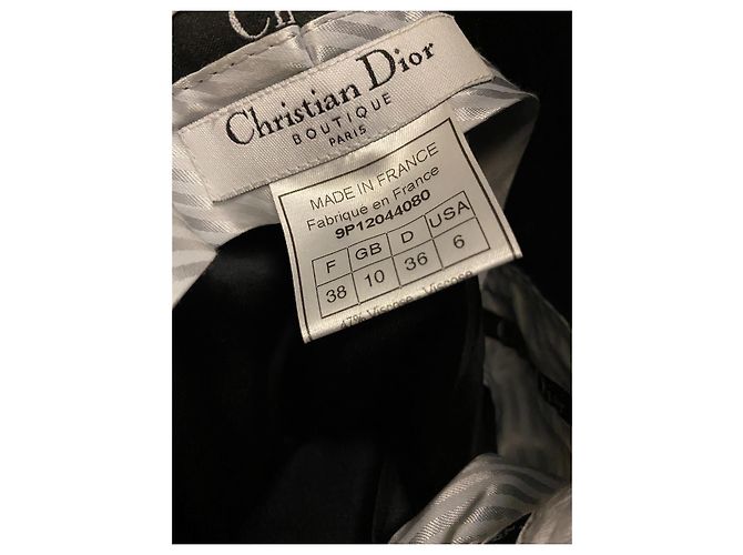 Completo Tailleur Pantalone Redingote Christian Dior Blu Notte Blu navy - vista 9