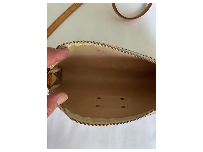 Pochette a scacchi Louis Vuitton Beige - vista 2