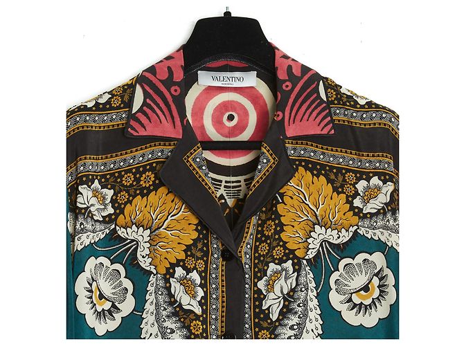 Valentino CAMISA Y PANTALÓN DE SARGA ESTAMPADA FR40/42 - vista 2