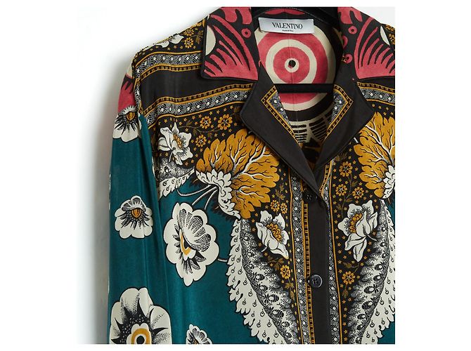 Valentino CAMISA Y PANTALÓN DE SARGA ESTAMPADA FR40/42 - vista 3