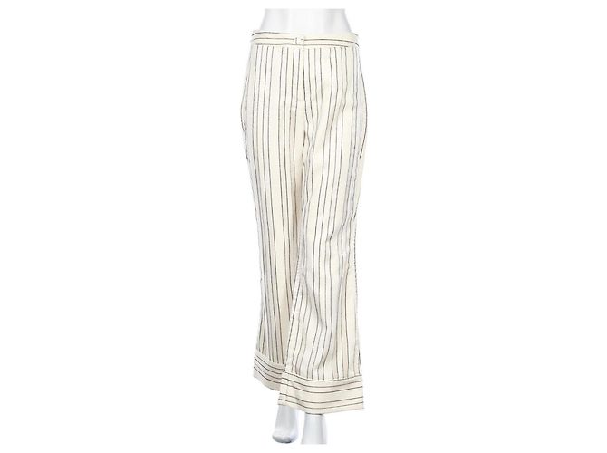 Autre Marque Pantalón blanco a rayas Mossman - vista 5