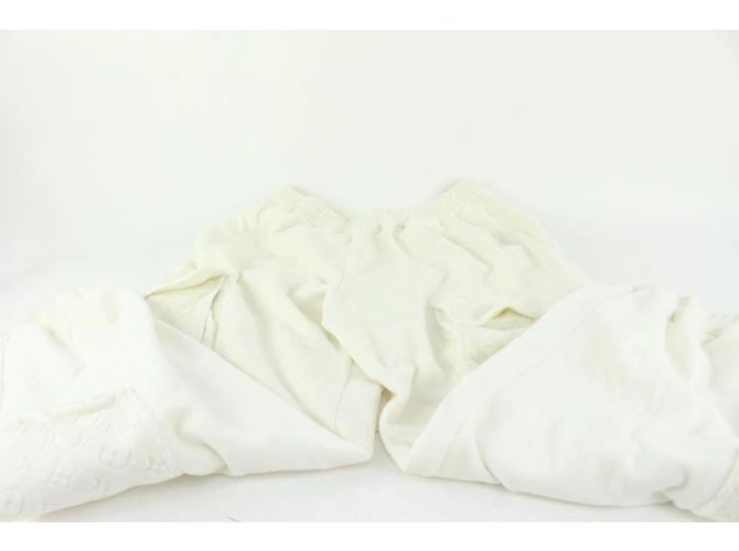 Louis Vuitton Virgil Abloh Off-White Multi PocketMonogramm Velour Cargohose - Ansicht 3