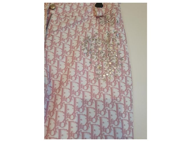 Dior Flared Pants with Sequins Cotton Multiple colors - view 3