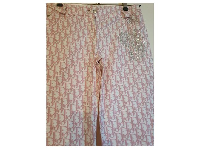 Dior Flared Pants with Sequins Cotton Multiple colors - view 4
