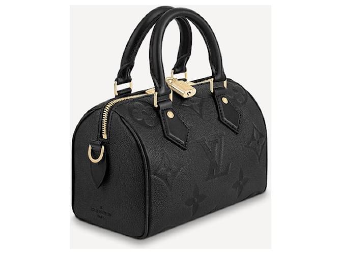 Louis Vuitton Speedy Bandouliere 20 in pelle nera Nero - vista 2