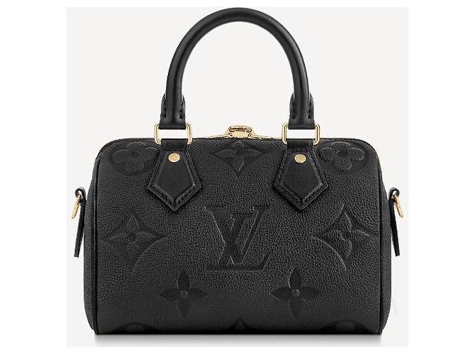 Louis Vuitton Speedy Bandouliere 20 in pelle nera Nero - vista 3