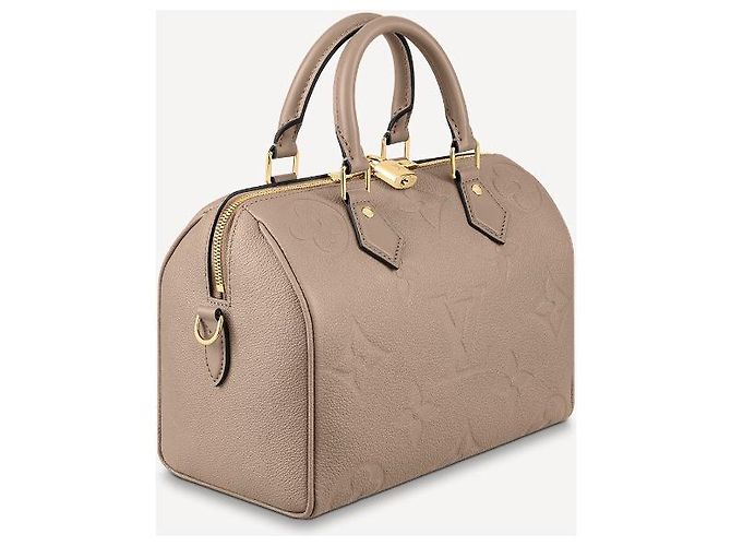 Louis Vuitton Speedy Bandouliere 25 Tasche Beige Leder - Ansicht 4