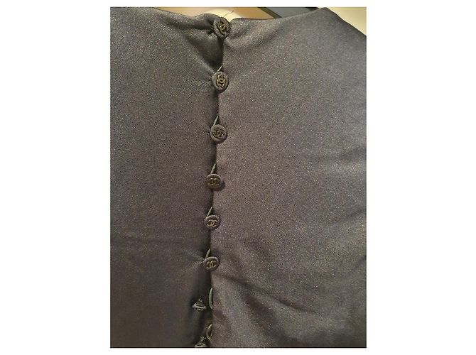 Chanel Cocktailkleid blau aus Polyamid - Ansicht 3