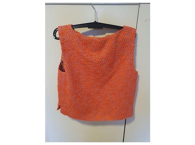 Túnica Chanel de lana naranja - vista 2
