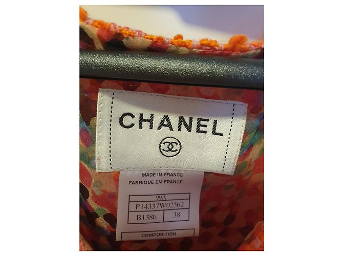 Túnica Chanel de lana naranja - vista 3