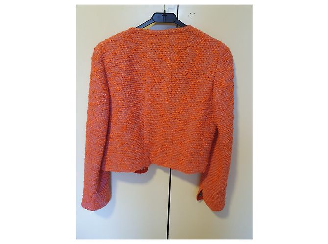 Autre Marque Chanel Jacke orange Wolle - Ansicht 2