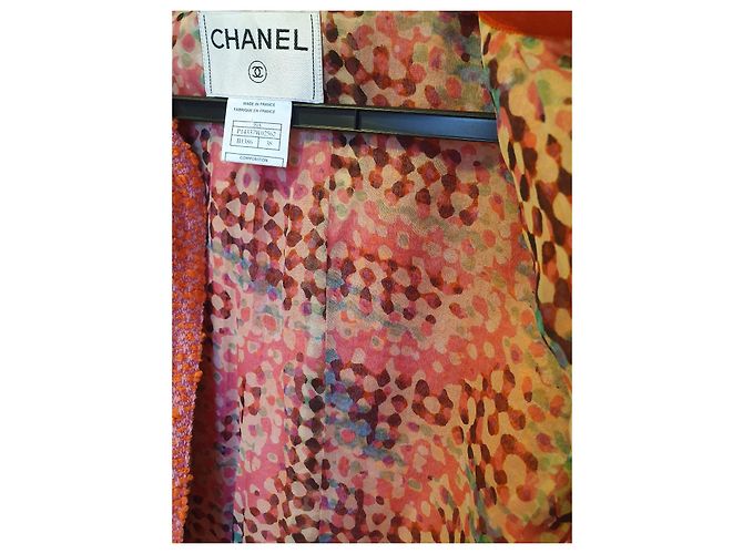 Autre Marque Chanel Jacke orange Wolle - Ansicht 5