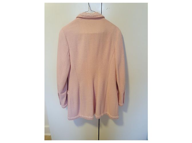 Chanel Rockanzug Rosa Wolle Größe 42 Pink - Ansicht 2