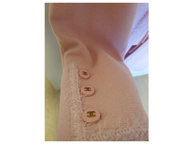 Chanel Rockanzug Rosa Wolle Größe 42 Pink - Ansicht 6