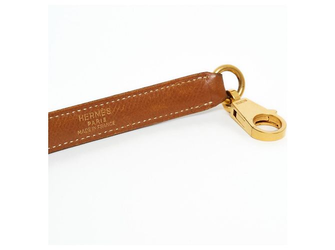 Hermès CORREA KELLY COURCHEVEL EPSOM GOLD Caramelo - vista 3