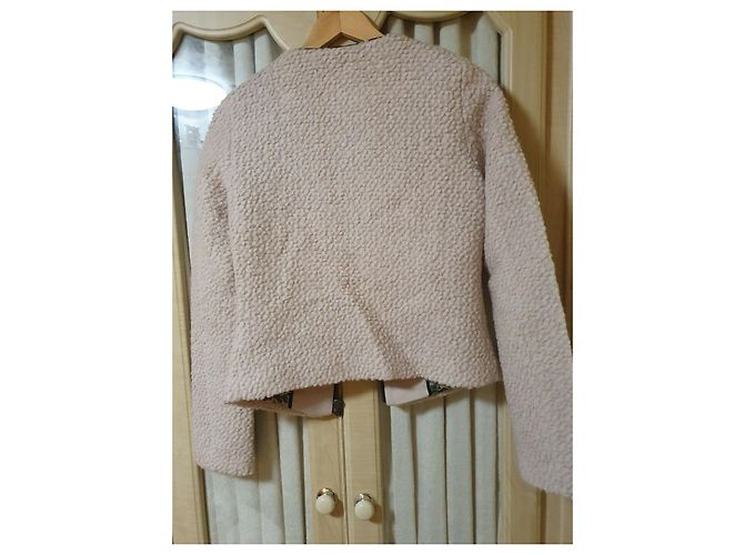Maison Scotch Wolljacke mit Lederbesatz - Ansicht 2