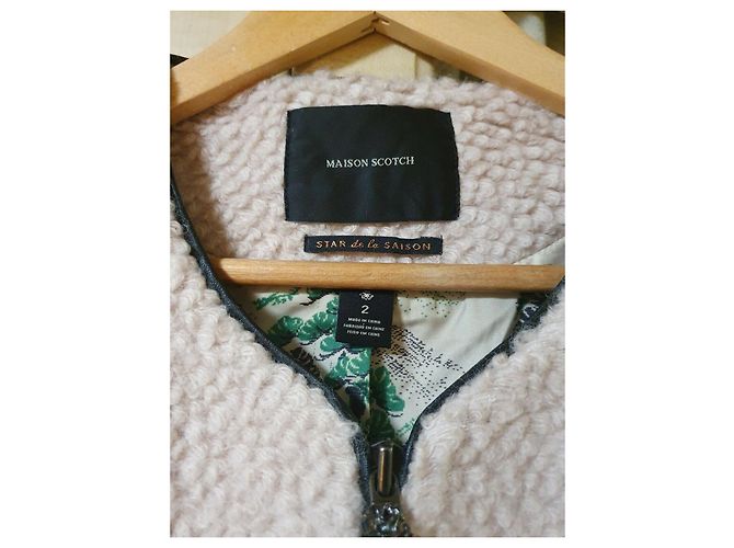 Maison Scotch Wolljacke mit Lederbesatz - Ansicht 3
