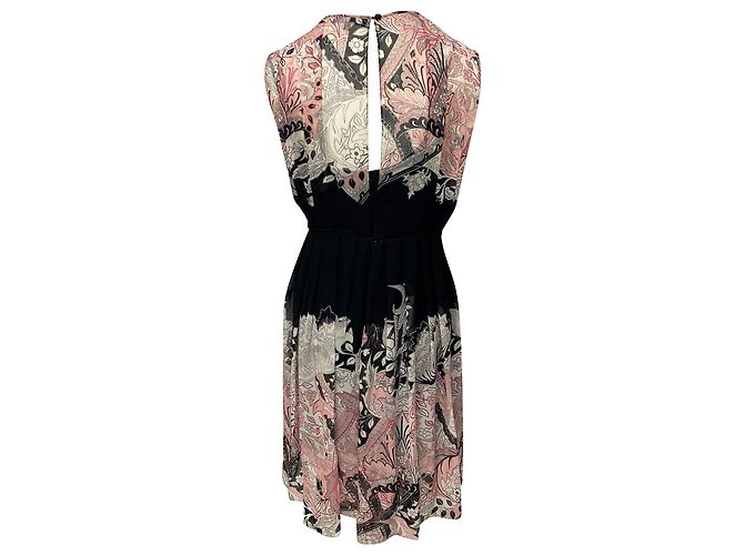 Vestido estampado Georgette Marlow de Jonathan Saunders Impresión de pitón - vista 2