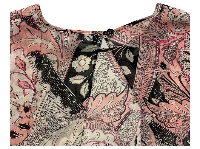 Vestido estampado Georgette Marlow de Jonathan Saunders Impresión de pitón - vista 5