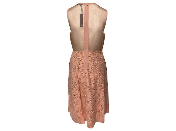 Vestido Tibi Coral Plisado - vista 2