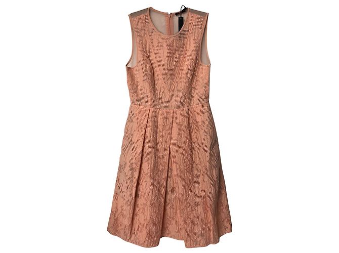 Vestido Tibi Coral Plisado - vista 6