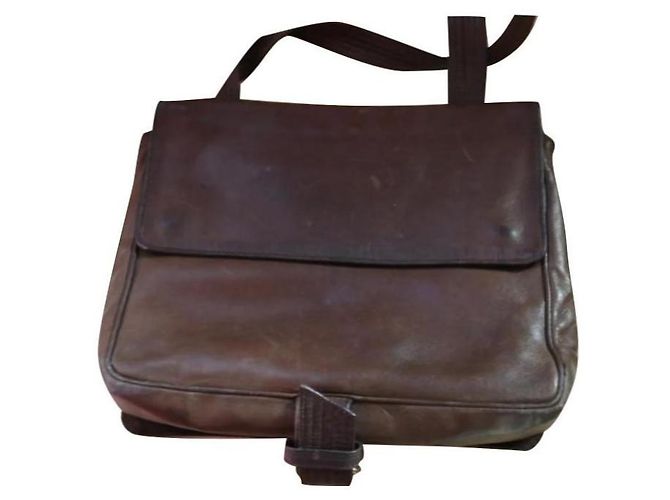 Borsa a tracolla Cerruti 1881 in pelliccia marrone scuro - vista 2