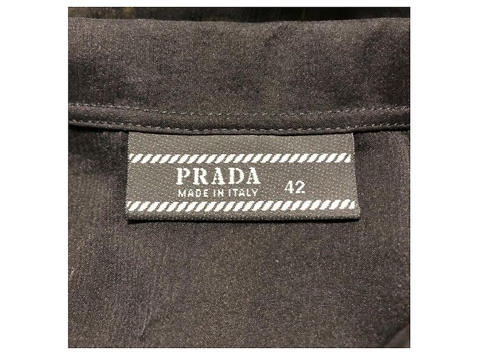 [Gebraucht] PRADA Kurzarmhemd Bluse Durchsichtig schwarz - Ansicht 3