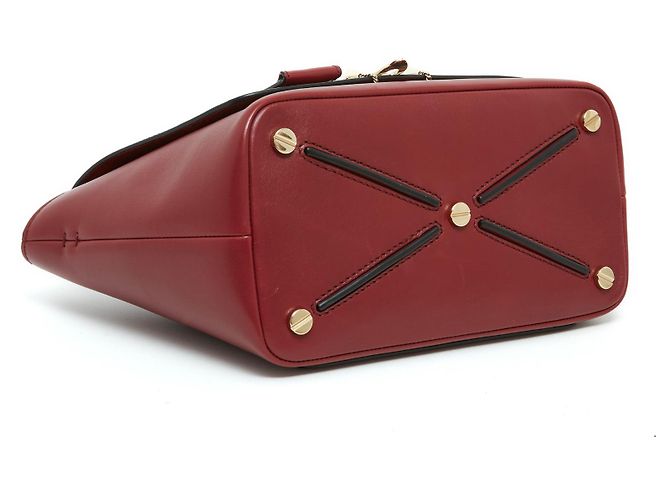 Valentino CINTA DE COURO VERMELHO DE ROCKSTUD - vista 6