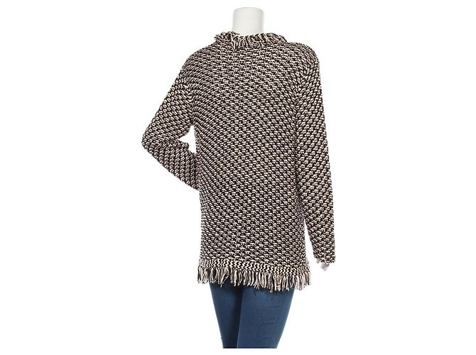 Autre Marque Thomas Rath Strickjacke Ecru und Schwarz - Ansicht 2