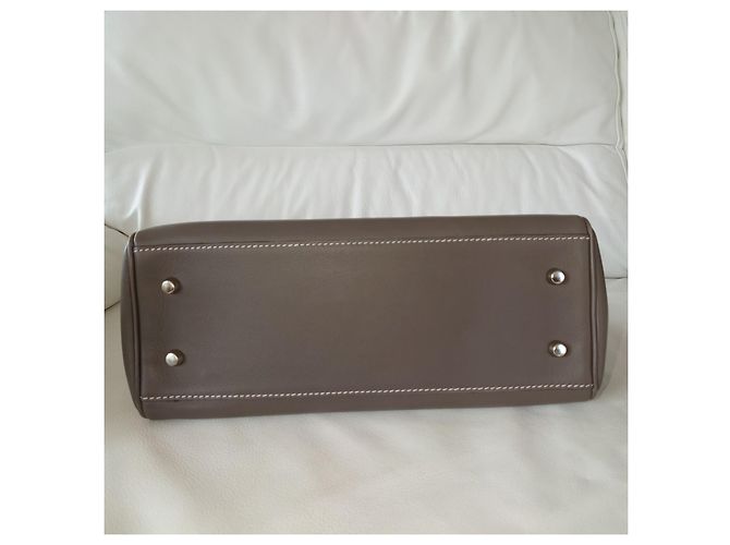 Just Campagne COMFORT 1 plus Borsa a mano in pelle taupe - vista 5