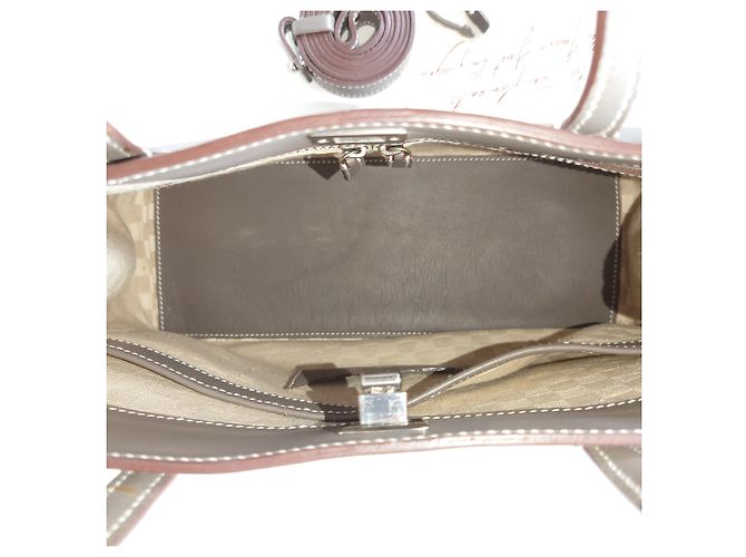 Just Campagne COMFORT 1 plus Borsa a mano in pelle taupe - vista 6