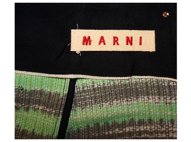 FALDA MARNI DE MEZCLA DE LANA Multicolor - vista 3